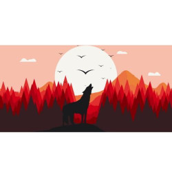 Картина по номерам "Зов предводителя" лак 40*80см, термопакет, ТМ ART Craft, Украина