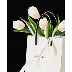 Картина по номерам Нежный подарок Black 40х50, термопакет, ТМ Brushme, Украина