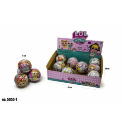 Кукла LL шар 9см ЦЕНА ЗА 1ШТ, В УП. 12ШТ