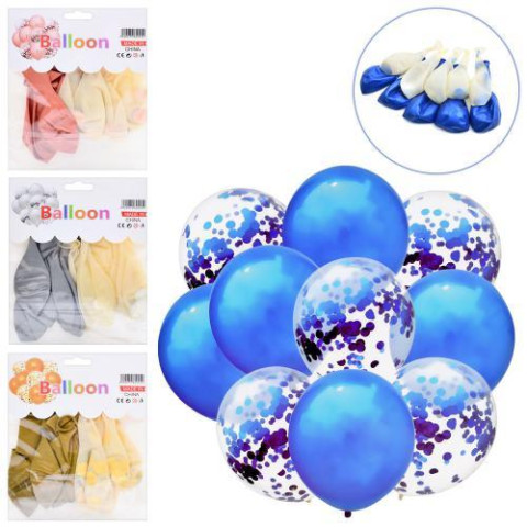 Шарики надувные 12 дюймов, набор 10шт, праздничный набор, 