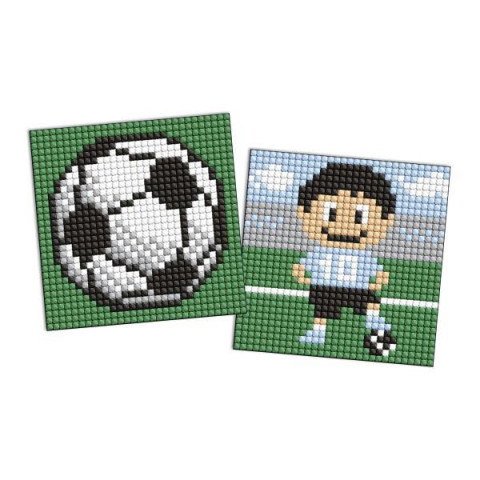 Алмазна мозаїка на самоклеючій основі для дітей "Спорт.Футбол" 9*9см, термопакет, ТМ Ідейка, Україна арт: AMS1101