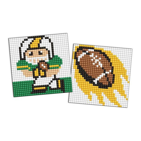 Алмазна мозаїка на самоклеючій основі для дітей "Спорт. Американський футбол" 9*9см, термопакет, ТМ Ідейка, Україна арт: AMS1106