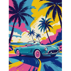 Картина по номерам "Неоновый драйв" 30х40см, термопакет, ТМ Идейка, Украина