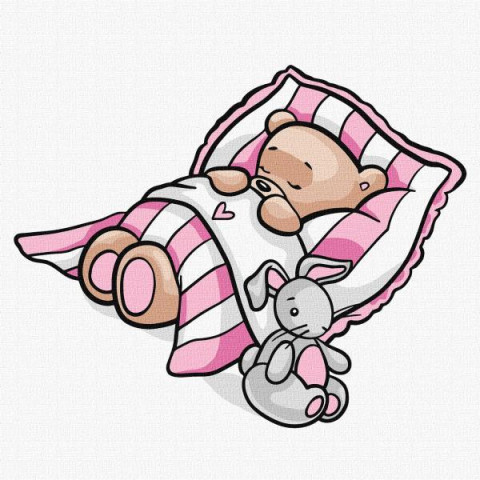 Картина за номерами для дітей "Таємничі сни" 25х25см, термопакет, ТМ Ідейка, Україна арт: KHO6138