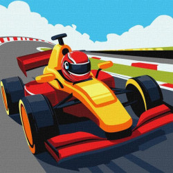 Картина за номерами "Яскраві перегони" 30х30см, термопакет, ТМ Ідейка, Україна арт: KHO8559