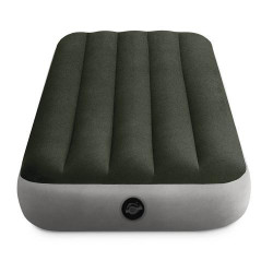 Велюр матрац 99*191*25см, до 136кг, зелений INTEX, в кор. 35*25*8см  арт: 64107