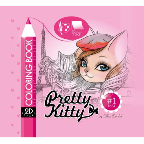 Раскраска,170г, Интегральная,20*20см, 20арк., Мат.лам, Выборочный лак, Глиттер, ТМ Fresh, Украина