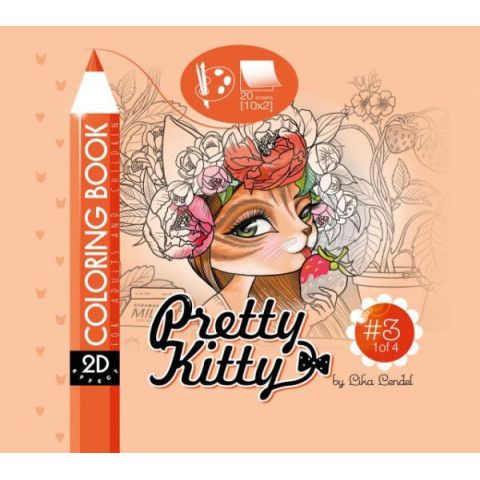 Раскраска,170г, Интегральная,20*20см, 20арк., Мат.лам, Выборочный лак, Глиттер, ТМ Fresh, Украина