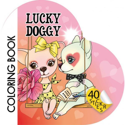 Фигурная книжка-раскраска с наклейками, 100г, Скоба, 20*20см, ТМ Fresh, Украина