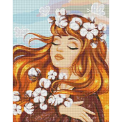 Алмазна мозаїка &quot;Вогняна ніжність&quot; AB стрази (голограмні) 40*50см, термопакет, ТМ Ідейка, Україна арт: AMO7535