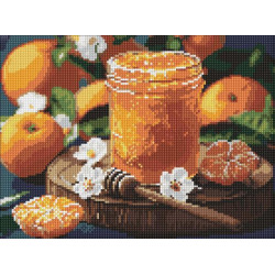 Алмазная мозаика "Мандариновое варенье" 30*40см, термопакет, ТМ Идейка, Украина