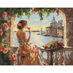 Алмазна мозаїка &quot;Літні мрії&quot; 40*50см, термопакет, ТМ Ідейка, Україна арт: AMO8185