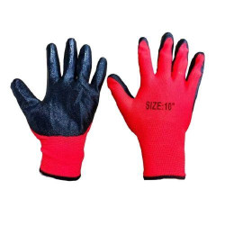 Перчатки синтетические с латексным покрытием 1пара, пак. 20*10см (720пар)