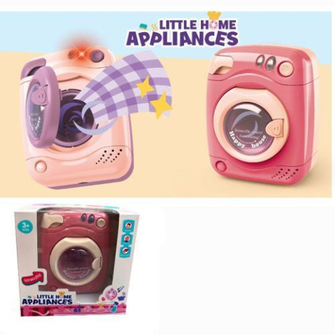 Стиральная машина 14*11*9,5см, свет, 2 цвета, на батар., в кор. 15,5*15*9,5см 