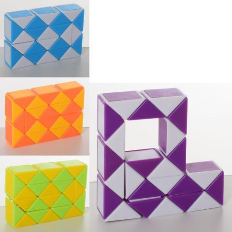 Игра змейка, логическая, головоломка, микс цветов, пак. 4*5,5*1,5см 