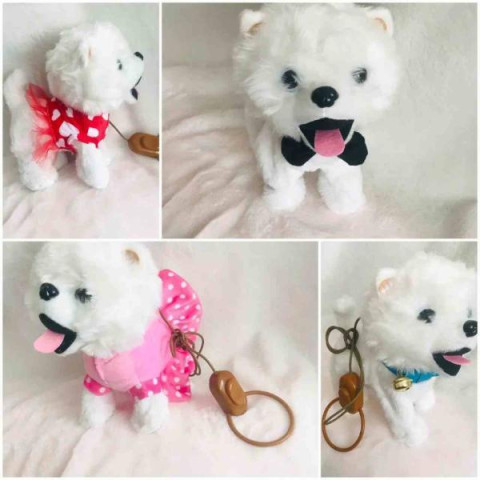 М'яка іграшка інтерактивна  Собака на пульті, ходить, гавкає, муз. 23*20см, AToys (264003)