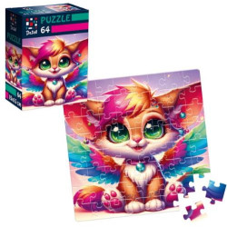 Пазли De.tail. Крилате лисеня. 64 детали, в кор. 10*7*3см, ТМ Vladi Toys, Україна арт: DT1234-03