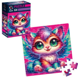 Пазли De.tail. Крилате кошеня. 64 детали, в кор. 10*7*3см, ТМ Vladi Toys, Україна арт: DT1234-04
