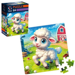 Пазли De.tail. Спритна овечка. 64 детали, в кор. 10*7*3см, ТМ Vladi Toys, Україна арт: DT1234-22