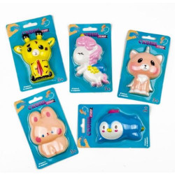 Наклейка-сквиш 9см "Зверюшки" на планшете 14*9см, ТМ Vladi Toys, Украина