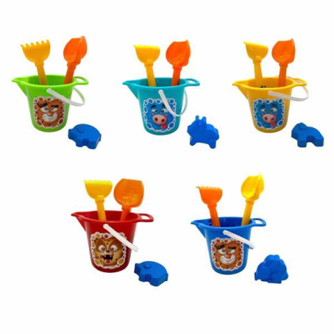 Пісочний набір Мордашки, у сітці 20*10см, ТМ MAXIMUS, Україна арт: 5400