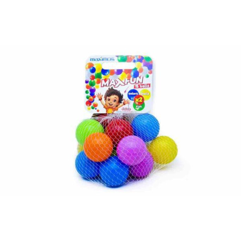 Набір кульок MaxFun 6см, 15шт., ТМ MAXIMUS, Україна арт: 5506