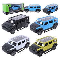Машина мет. АВТОПРОМ 1:43, 4 цвета, откр.двери, в кор. 14*6*6см
