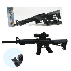 Автомат, бат., лазер, пульки, пак. 19*3,5*54см