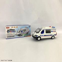 Машина бат., ПОЛИЦИЯ, свет, звук, в кор. 19,8*9,5*8,3см
