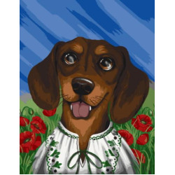 Картина по номерам "Ушастый патриот" 40*50см, термопакет, ТМ ART Craft, Украина