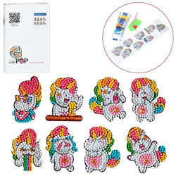 Набір для творчості алмазна мозаїка, наліпки , в кор. 11,5*18,5*2см  арт: SS041