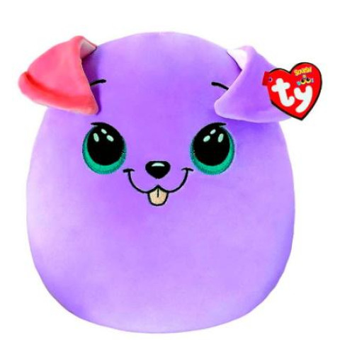 М'яка іграшка TY SQUISH-A-BOOS Фіолетовий пес "BITSY" 20см арт: 39225