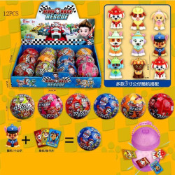 Герои, PAW PATROL шар-сюрприз, герой+карточки, 6 видов героев, ЦЕНА ЗА 1ШТ, В УП. 12ШТ в дисплей боксе 38,6*9,8*27,8см