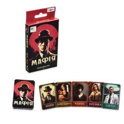 Настольная игра "Мафия" развлекательная на украинском языке, в кор.13*7,5*1см ТМ Стратег, Украина
