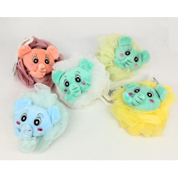 Мочалка-бант детская "Animals" 30г 