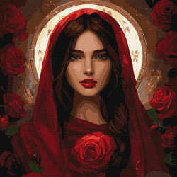 Картина по номерам "Майская роза" 40х40см, термопакет, ТМ Идейка, Украина