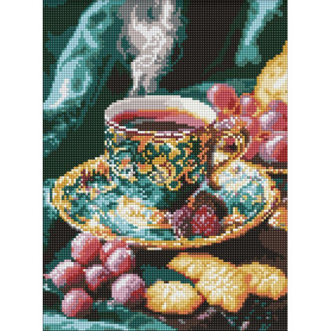 Алмазна мозаїка "Кава по-турецьки" 30х40см, термопакет, ТМ Ідейка, Україна арт: AMO8130