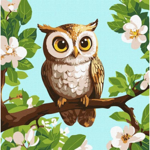 Картина за номерами "Лісова варта" 30х30см, термопакет, ТМ Ідейка, Україна арт: KHO6740