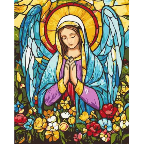 Картина за номерами Хранителька світла, термопакет 40*50см, ТМ Brushme, Україна арт: BS54329