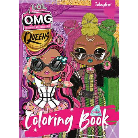 Розмальовка зі стікерами L.O.L O.M.G. Queens2, 21*30см, ТМ Ідейка, Україна арт: LCB15