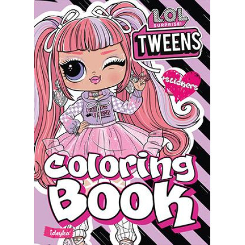 Розмальовка зі стікерами Tweens Ali Dance, ТМ Ідейка, Україна арт: LCB9