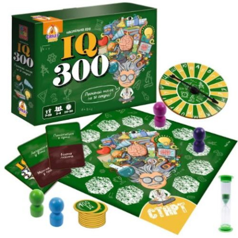 Гра настільна маршрутна. IQ300 (укр), в кор. 27*20*6см, ТМ Vladi Toys, Україна арт: VT8055-46