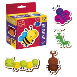 Набор магнитов "Насекомые" в кор. 14*10,5*5,5см, ТМ Vladi Toys, Украина