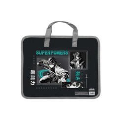 Папка пластиковая с текстильными ручками 32*26см KIDIS, Anime Boys 