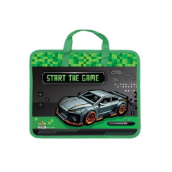 Папка пластиковая с текстильными ручками 32*26см KIDIS, Supercar 