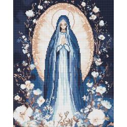 Алмазна мозаїка &quot;Непорочна Діва&quot; 40х50см, термопакет, ТМ Ідейка, Україна арт: AMO8201