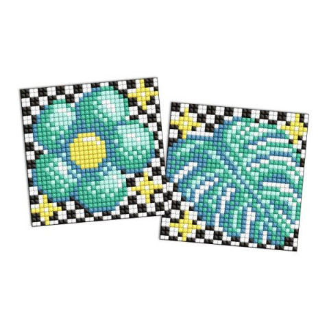 Алмазна мозаїка на самоклеючій основі для дітей "LOL Surprise! Квітка і листок" 9х9см, термопакет, ТМ Ідейка, Україна арт: AMS1178