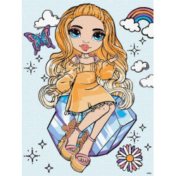 Картина по номерам для детей "Rainbow High Poppy Rowan" 30х40см, термопакет, ТМ Идейка, Украина