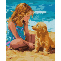 Картина по номерам "Друг детства" 40х50см, термопакет, ТМ Идейка, Украина