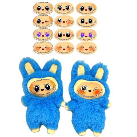 Іграшка м'яка Labubu 30см, небесна, ТМ Dreamtoys, Україна арт: Labнебесна